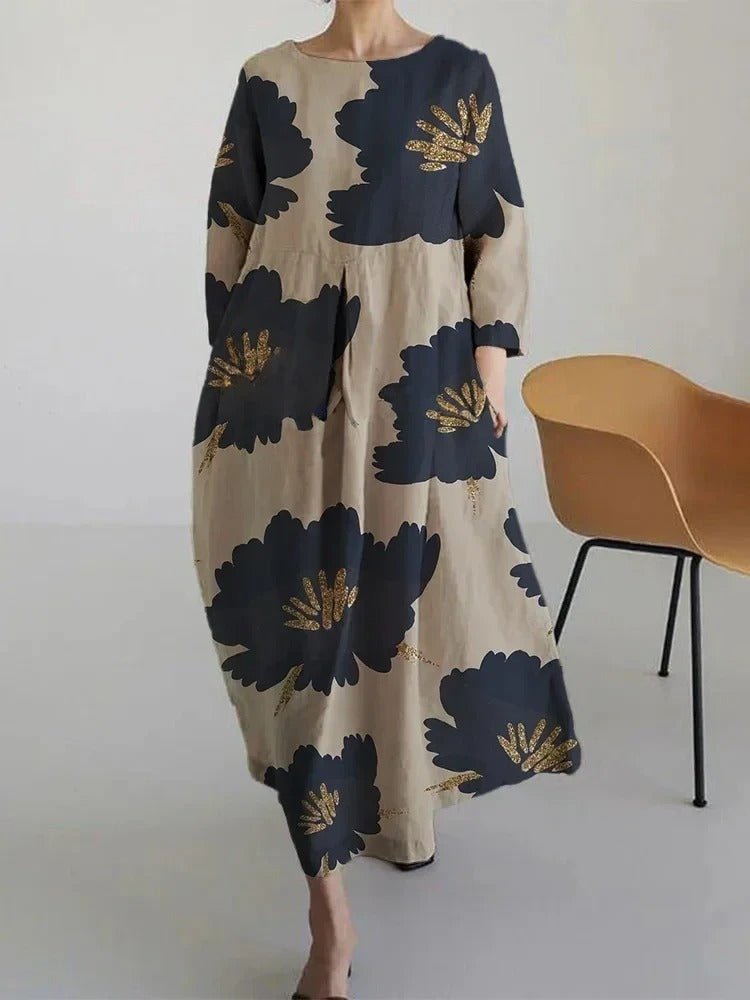 Women's Casual Cute Flory Print Dress