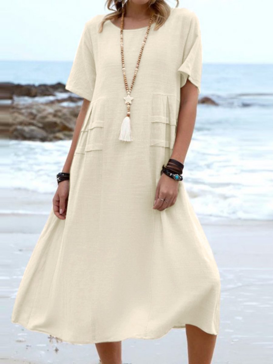 ELLA | LOOSE ROUND NECK DRESS