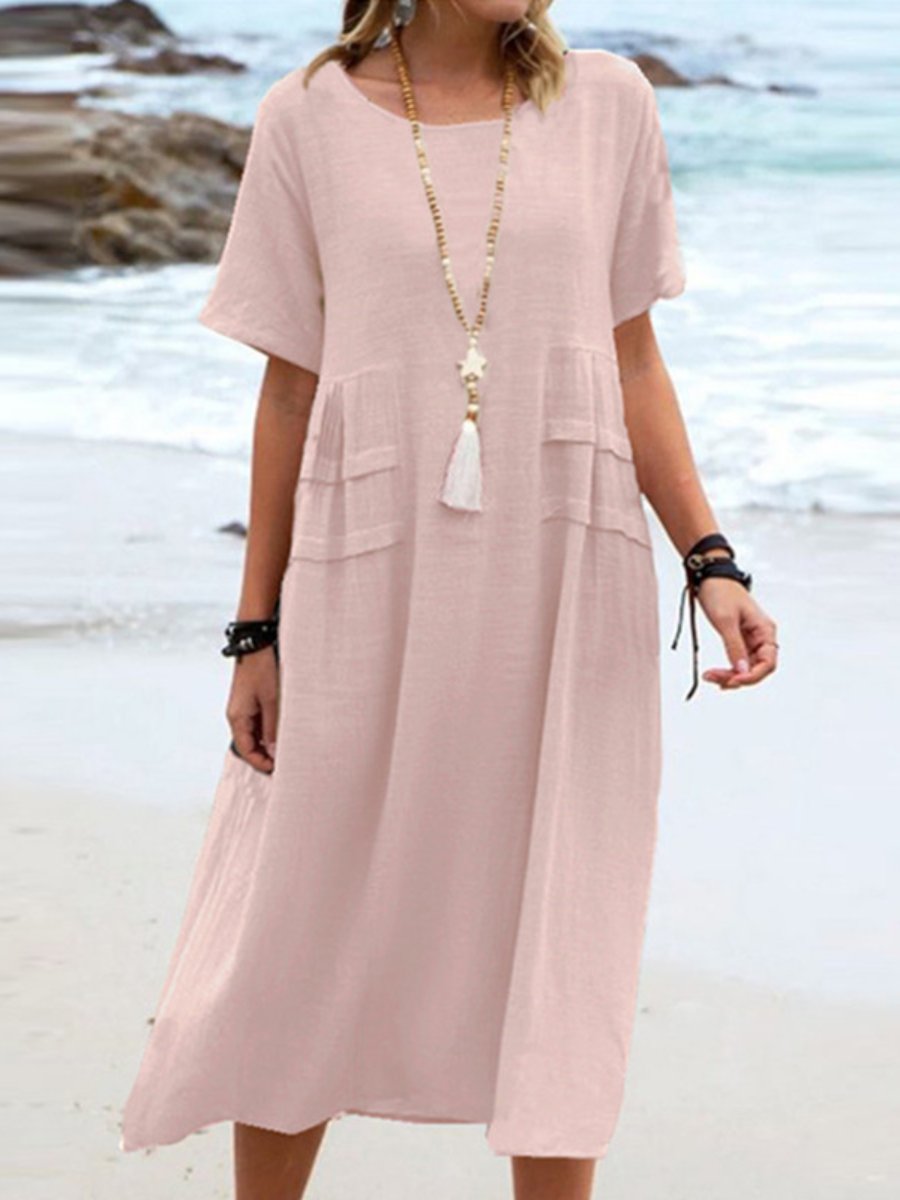 ELLA | LOOSE ROUND NECK DRESS