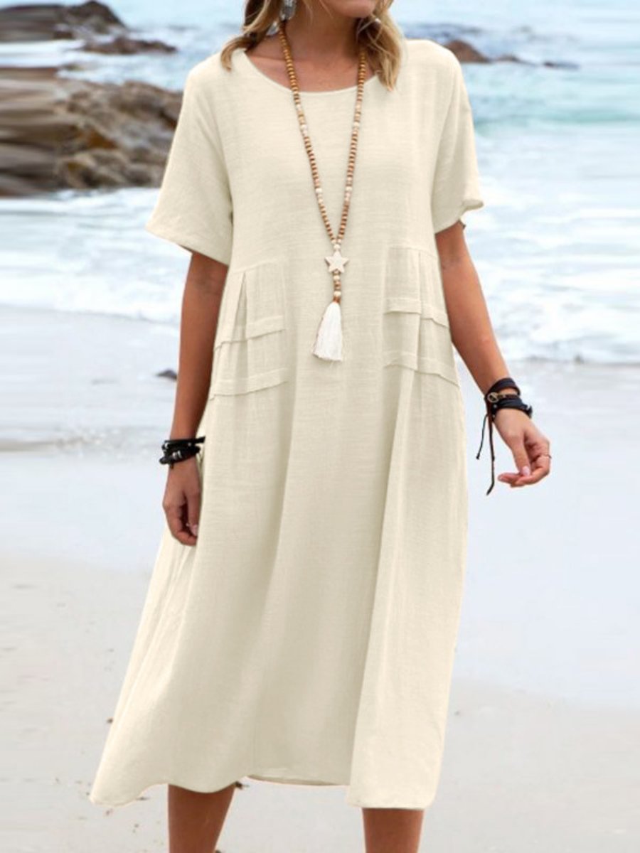 ELLA | LOOSE ROUND NECK DRESS